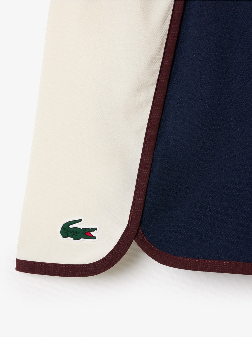Lacoste 2026 Collection - Stretch Sport Shorts in Navy, Cream and Burgundy - Picture 4 of 7